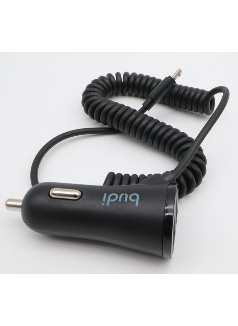 budi Car Charger With Micro USB – M8J068M  - Image 2
