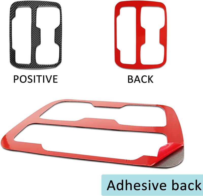 Agulier Real Carbon Fiber Gear Shifter Panel Trim for Chevrolet Colorado & GMC Canyon - Image 4