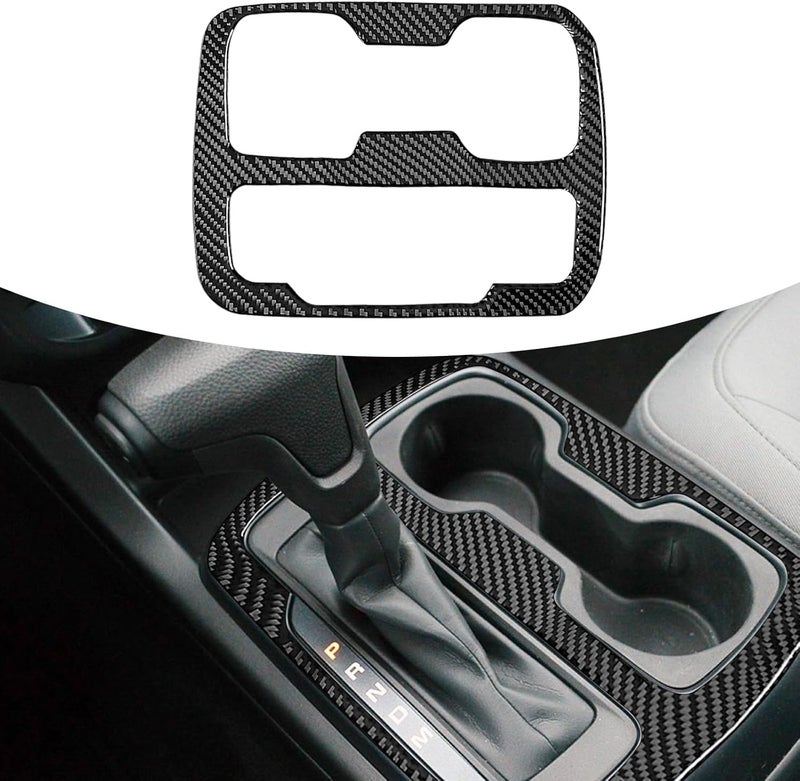Agulier Real Carbon Fiber Gear Shifter Panel Trim for Chevrolet Colorado & GMC Canyon - Image 1