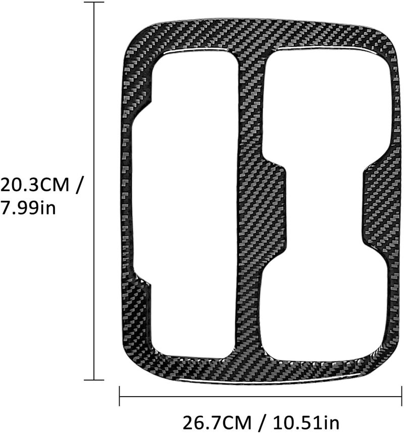 Agulier Real Carbon Fiber Gear Shifter Panel Trim for Chevrolet Colorado & GMC Canyon - Image 5