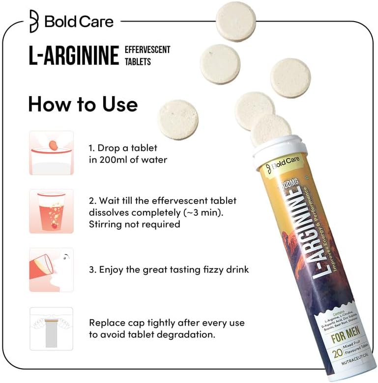 Bold Care L-Arginine Effervescent Tablets - Image 3