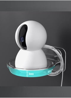 In Air Acrylic Small Wall Shelf Set of 2 for Security Cameras, Speakers, Baby Monitors, Floating Shelves Easy to Install No Drill (Clear)  - Image 3