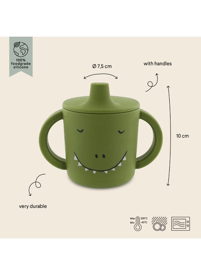 Trixie Silicone Sippy Cup With Handles - 200ml - Mr. Dino - Image 3