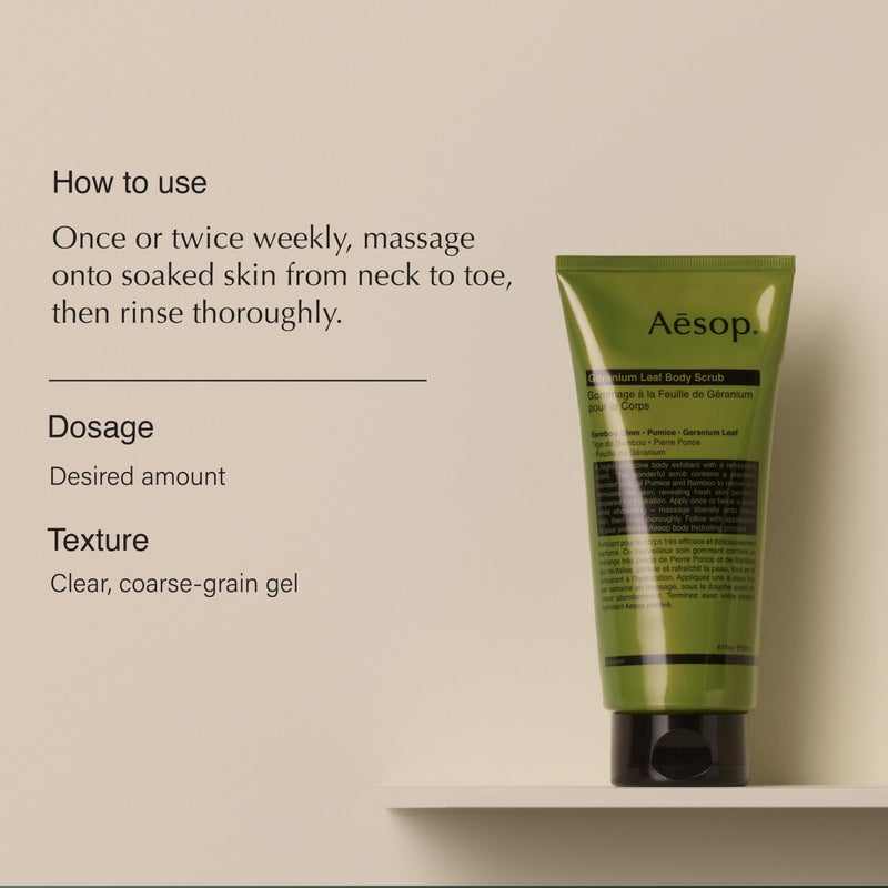 Aesop Redemption Body Scrub | Buff and Polish the Skin | Blend of Finely Milled Pumice and Aromatic Botanicals | 6.5 oz - Image 2