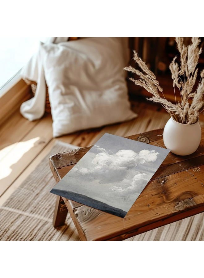 XOCUUI Unframed Canvas Wall Art Classical Oil Painting Canvas Prints Decor Clouds Sky with Vintage Landscape Wall Art Pictures Home Decor 8x10in - Image 5