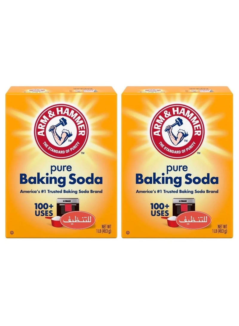 Arm & Hammer Pure Baking Soda Box Pack of 2 x 453g - Image 1