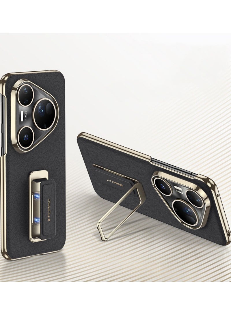 عام غطاء جلد واقي فاخر لهواوي P80 الترا: حامل قابل للتعديل وحماية مغناطيسية للمفصل، حافظة جلدية واقية - Image 1