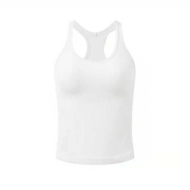 Generic Womens Quick-Dry Yoga Tank Top Sleeveless Running Fitness Vest Brown  - Image 3