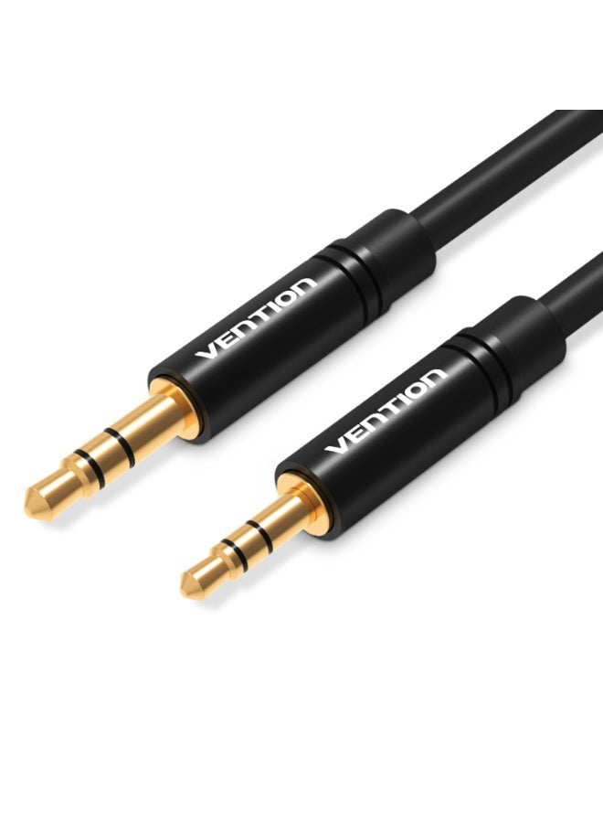 VENTION 3.5mm Male to 2.5mm Male Audio Cable Black Metal Type Model - Image 1