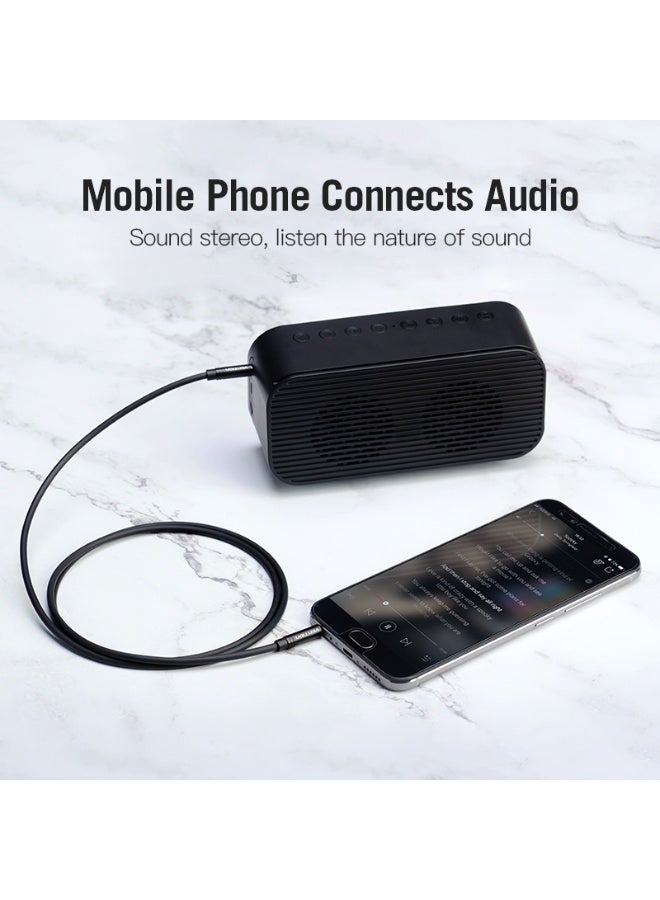 VENTION 3.5mm Male to 2.5mm Male Audio Cable Black Metal Type Model - Image 3