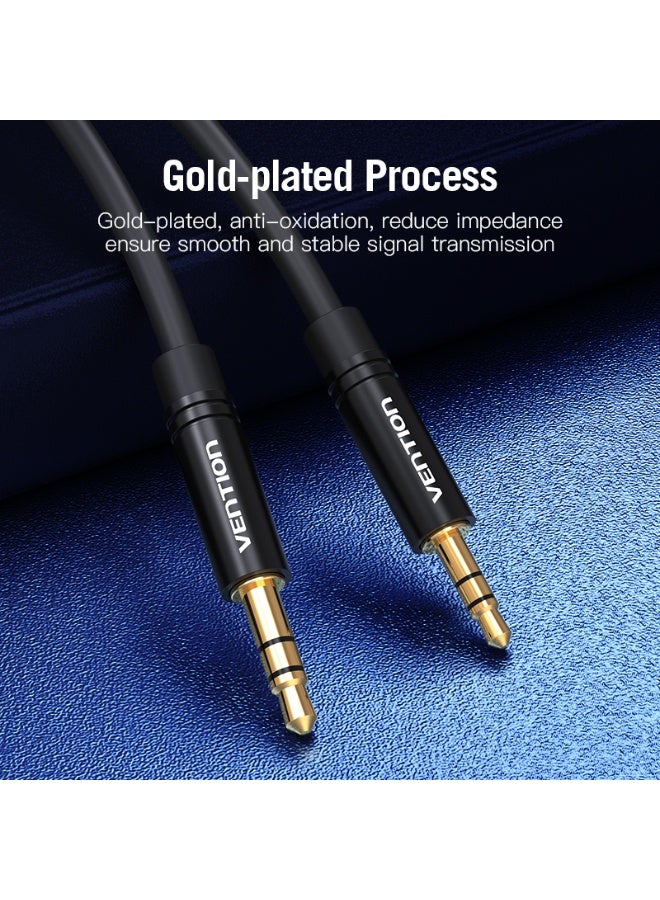 VENTION 3.5mm Male to 2.5mm Male Audio Cable Black Metal Type Model - Image 5