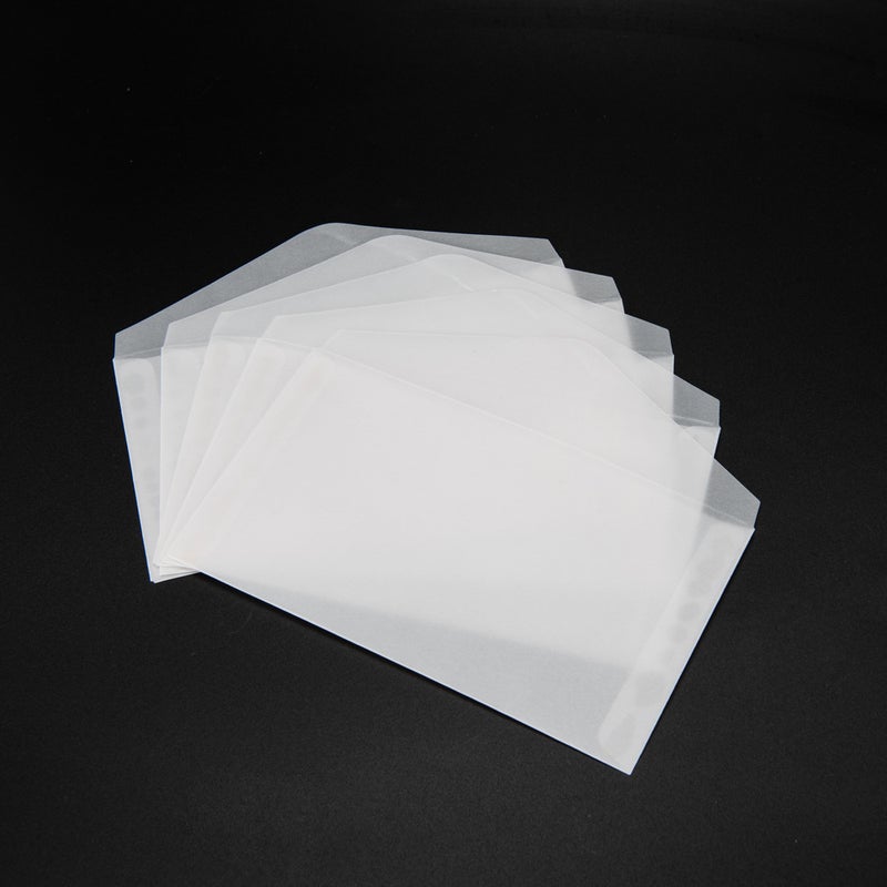Environmental Protection Sulfate Paper Cellophane File Bag White Translucent Small Size No. 35 No. 2 Frosted Pear Paper Envelope - Image 3