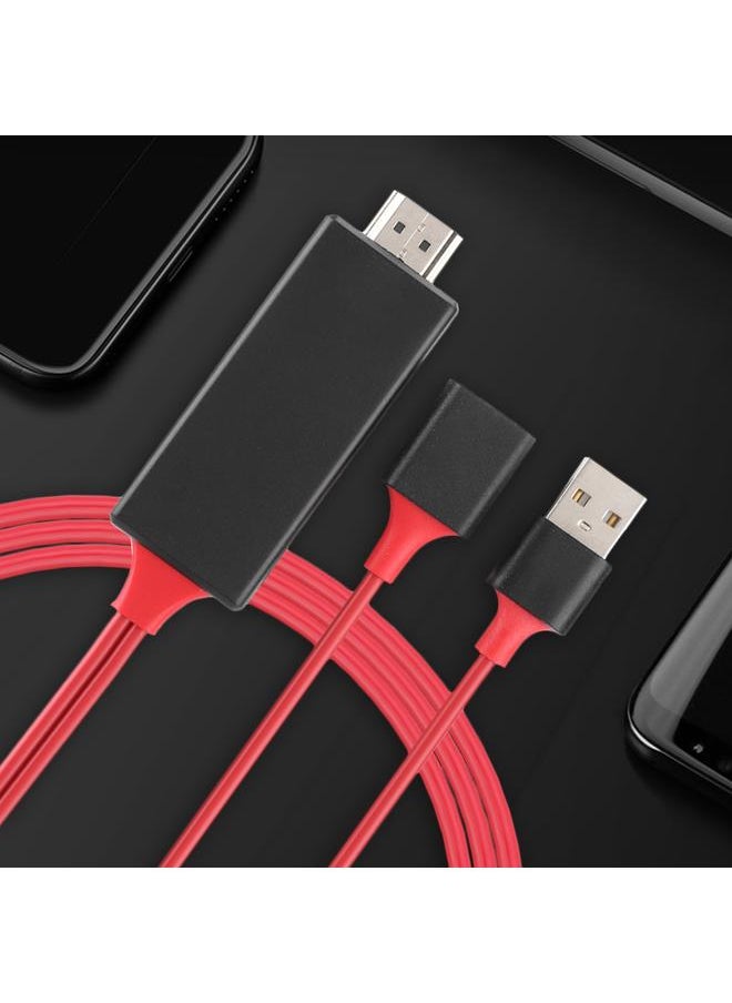 Thoraya - Original Lightning to HDMI for Apple IPHONE IOS 11 Same Screen Line Video Cable - Image 1