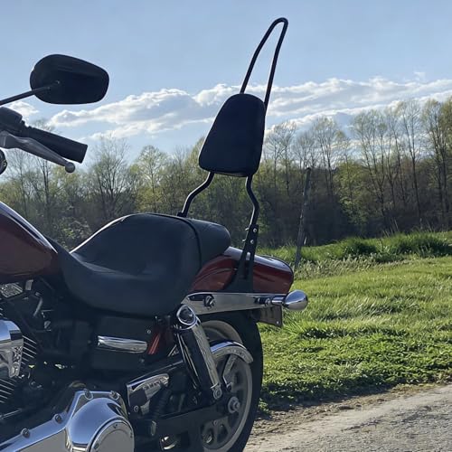 AUFER Detachable Black Passenger Backrest Sissy Bar With Back Rest Pad Compatible With For Harley Dyna Street Bob Super Glide Low Rider Wide Glide FXD FXDB FXDC FXDL FXDWG FXDSE 2006-UP - Image 3