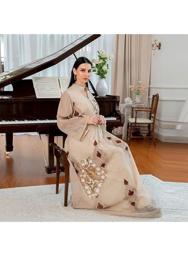 general Women's dresses, Morocco style, kaftan shirts, weddings, Eid al-Fitr, Ramadan, Pakistani national prayer costumes, Muslim dresses Dubai - Image 2