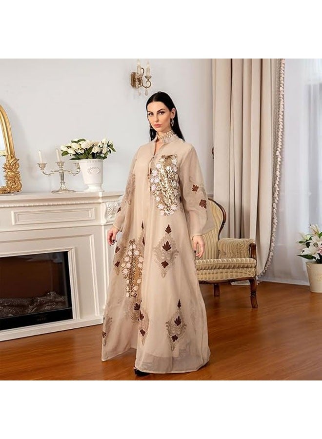 general Women's dresses, Morocco style, kaftan shirts, weddings, Eid al-Fitr, Ramadan, Pakistani national prayer costumes, Muslim dresses Dubai - Image 4