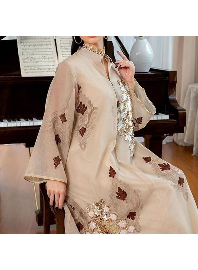 general Women's dresses, Morocco style, kaftan shirts, weddings, Eid al-Fitr, Ramadan, Pakistani national prayer costumes, Muslim dresses Dubai - Image 5