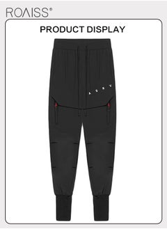 roaiss Men's Casual Pants Trend Brand Gym Sports Jogging Pants Multi-pocket Cargo Pants Quick Dry Fitness Trousers Workout Trackpants  - Image 4