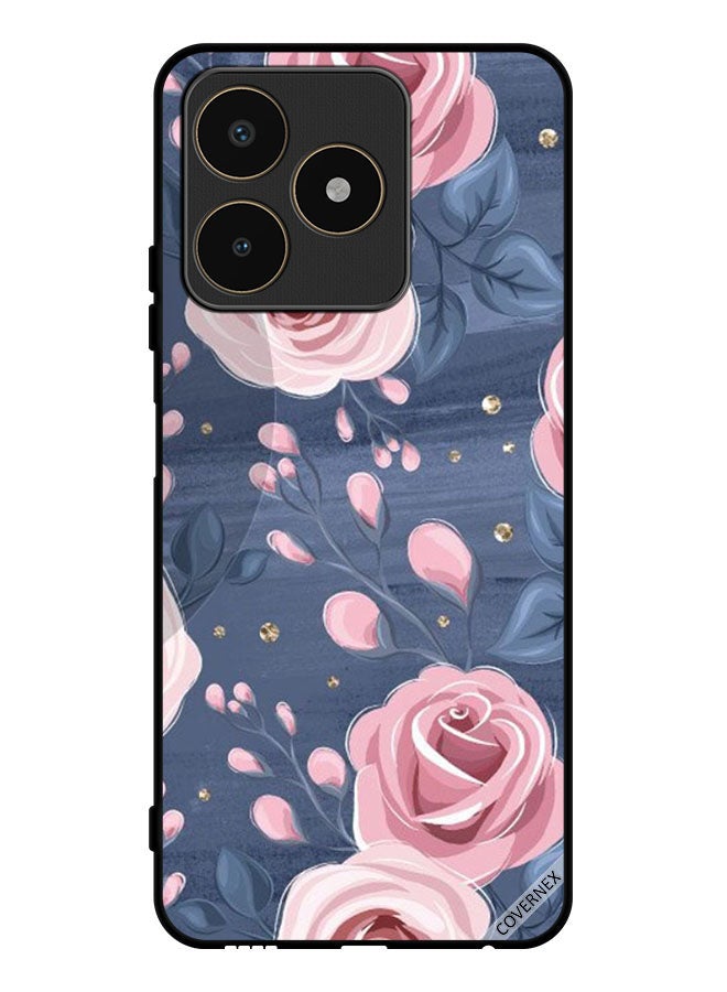 Covernex Protective Case Cover For Realme C53 Roses & Leaves Pattern - Image 1