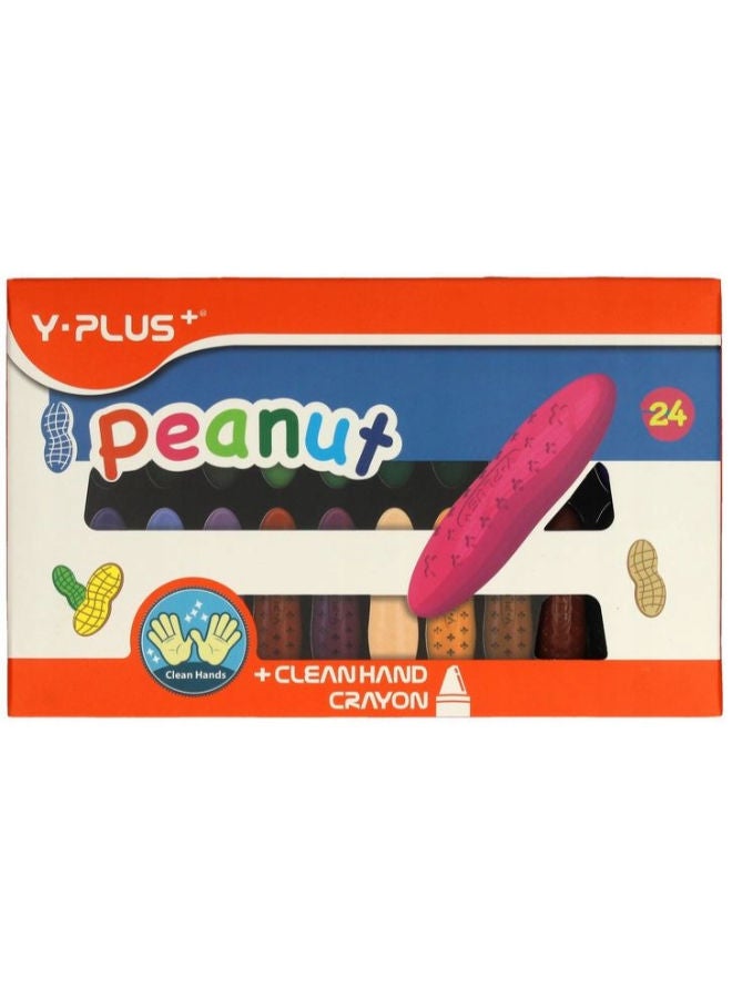 Y-Plus A Set Of 24 Short Crayons 