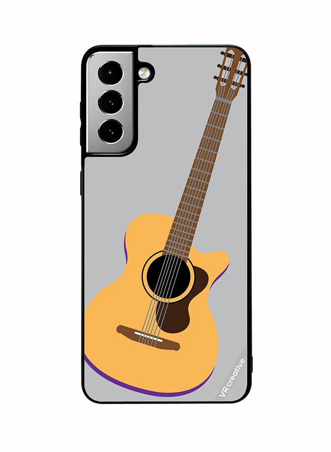 VR CREATIVE Protective Case Cover For Samsung Galaxy S21 FE 5G Guitar Musical Design Multicolour - Image 1