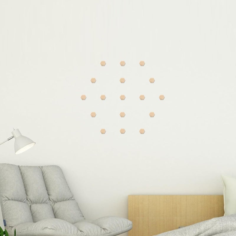 25pcs 38mm Wooden Hexagon Craft Blanks for DIY Engraving Wood Slices, Small Hexagon Wood Pieces for Woodburning and Painting, Unfinished Woodcraft Supplies for Art Projects - Image 4