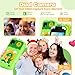 windpaint Kids Phone for Girl Toys Christmas Birthday Gifts for Age 310 Year Old Girls Boys Toys Kids Toddler Smart Phone Detective Educational Learning Toys with 28 Touchscreen Music Video Game Green - Image 4