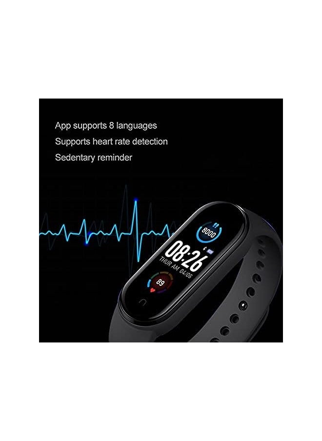 PROMASS Smart Bracelet Wristband Waterproof Sport Smart Watch Fitness Tracker Watch with Heart Rate Monitor Smart Watch with Message Reminder and Step Counter with Blood Pressure Monitor (Blue)  - Image 2