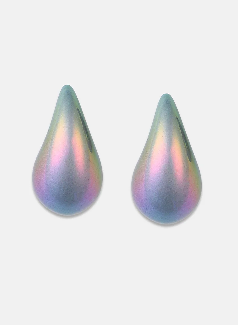 SOHI Teardrop Artificial Hoop Earring Jewellery