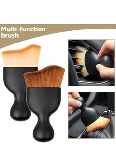 2-Pack Brown Car Detailing Brushes with Dust Covers, Soft for Interior, Scratch-Free, Curved for Dirt Collection. - pzsku/Z5405B5C394FA0CF93066Z/45/_/1733217029/83852025-76cf-45aa-9b57-e29a4636b66c