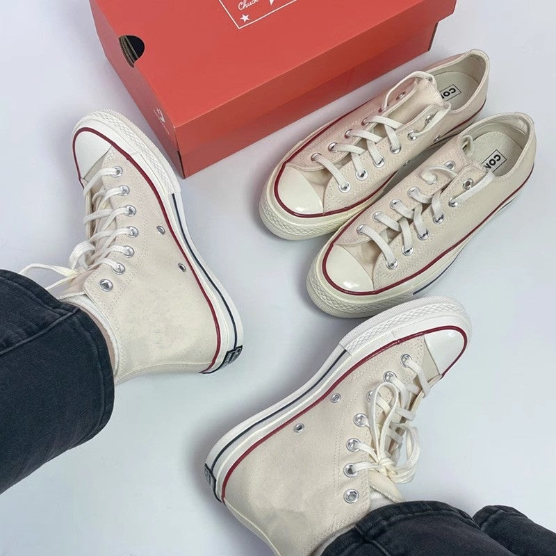 Meiqi Kuang Wei Putian Pure 1970S Canvas Shoes Retro Men'S And Women'S Low-Top Board Shoes Korean Couple'S Casual Shoes - Image 2