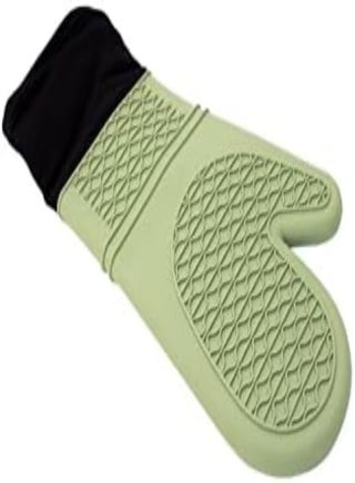 Falez Silicone Oven Glove In Light Green/Black - Heat Resistant Kitchen Mitts For Cooking And Baking - pzsku/Z5405D02C15807E4451B7Z/45/_/1716203863/c9380698-b3b6-4802-babe-622f5786fc7c