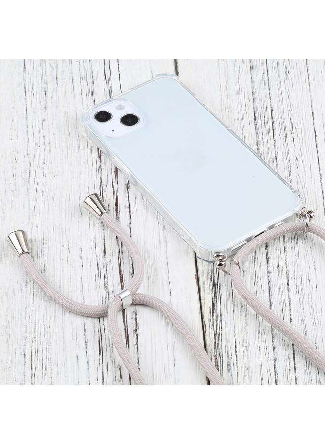 S-TOP Case For iPhone 13 Four-corner Shockproof Transparent TPU Protective Case with Lanyard - Image 2