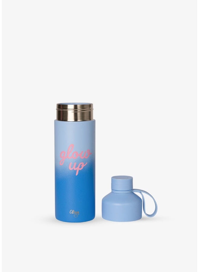 Citron - Glow Up Duo Sip Stainless Steel Thermal Water Bottle - Blue - 750 ml - Image 3