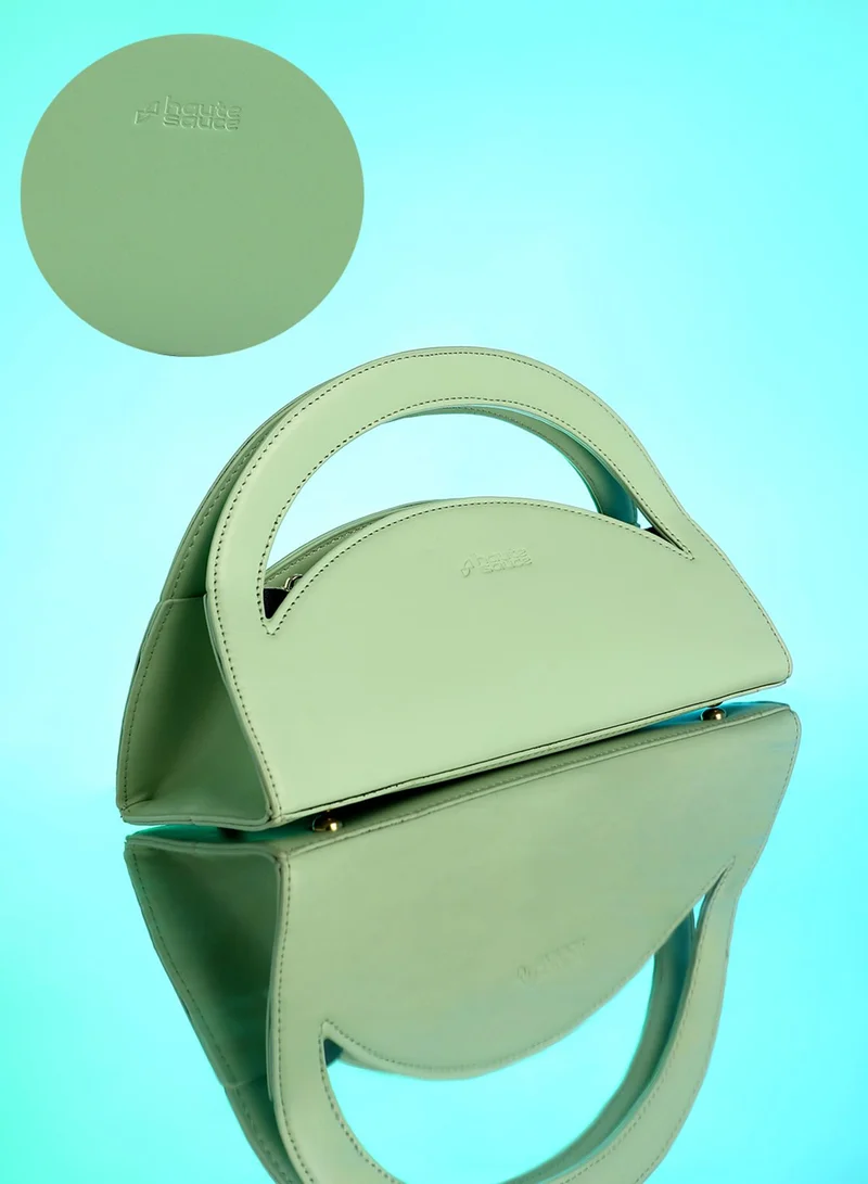 Haute Sauce  Solid Zip Lock Regular Vegan Leather Hand Bag For Women for Women | Best Price UAE