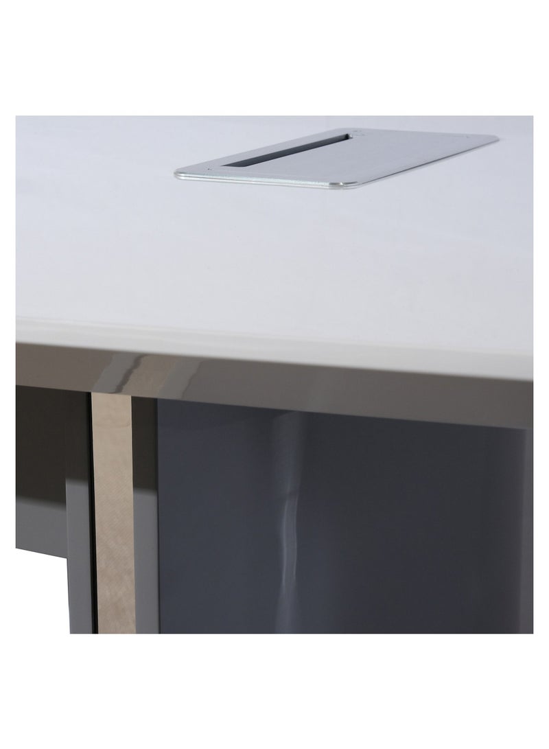 HUIMEI BG-9936 Office Meeting Table Glossy White Color  - Image 4