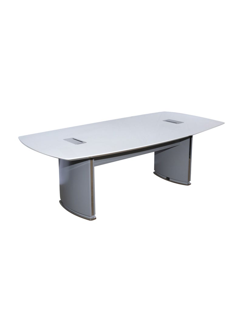 HUIMEI BG-9936 Office Meeting Table Glossy White Color  - Image 2