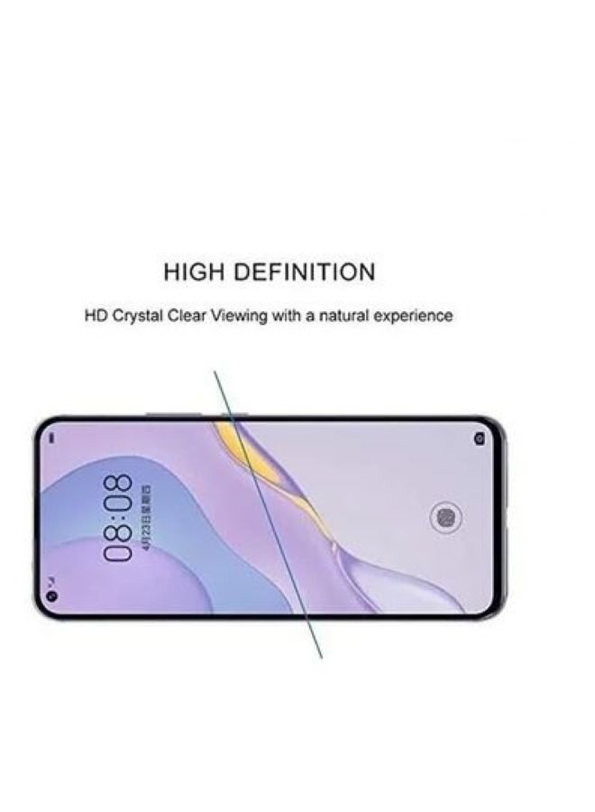لاصقة حماية للشاشة من الزجاج المقوى لهاتف هواوي نوفا 7 5G، اسود - Image 2