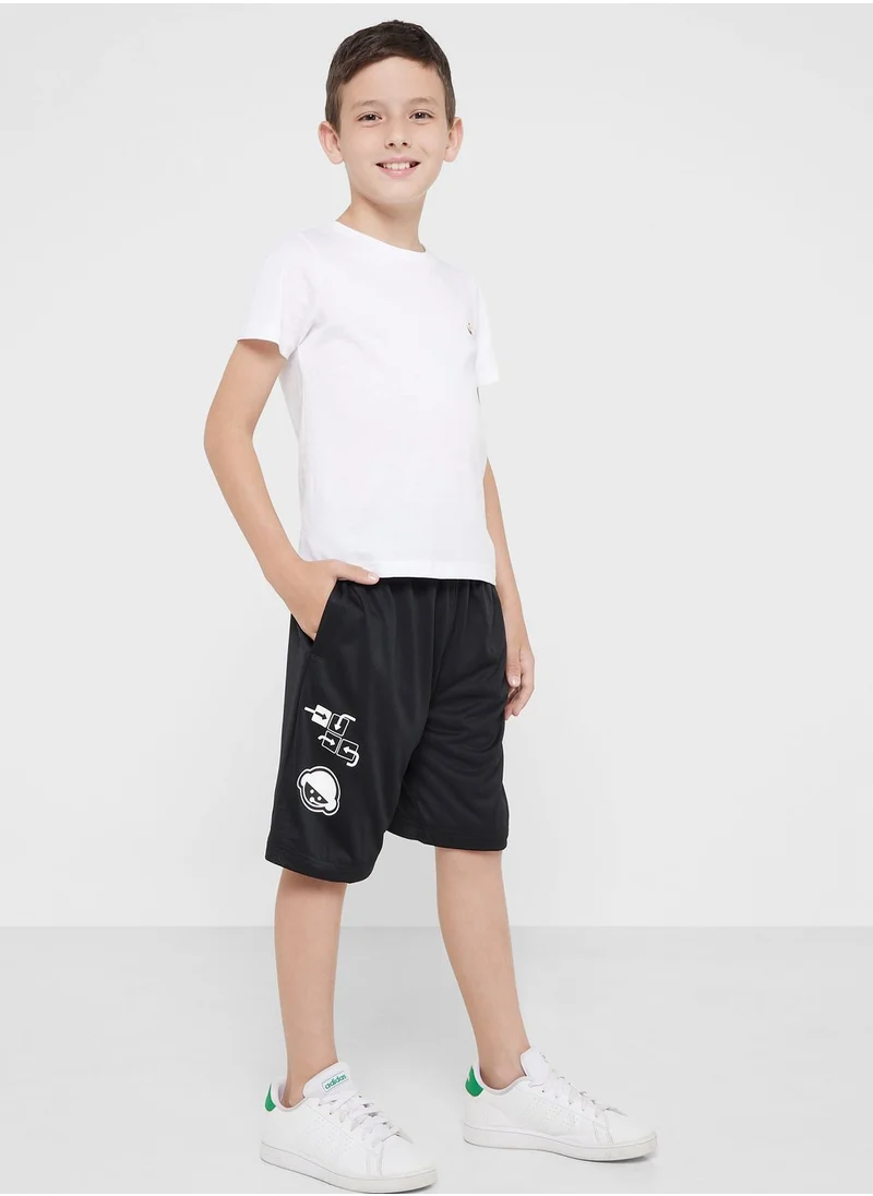 Adidas Junior Brand Love Mesh Shorts