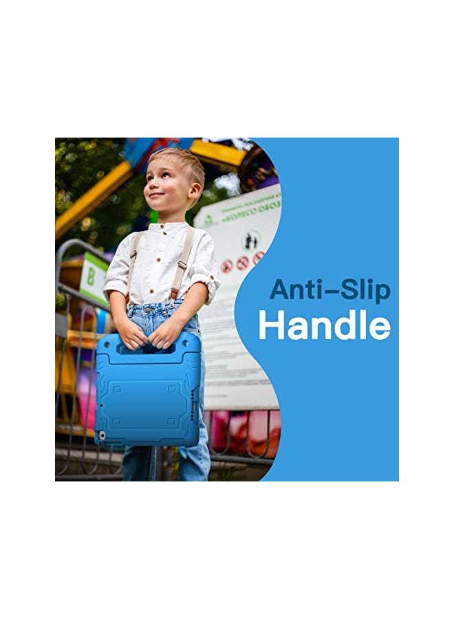 Jetech Kids Case For Ipad 9.7 Inch 6Th 5Th Generation 2018 2017 Model With Built In Screen Protector Shockproof Full Body Handle Stand Tablet Protective Cover Blue - Image 3