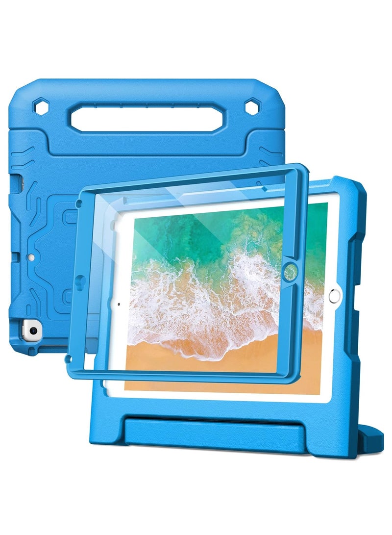 Jetech Kids Case For Ipad 9.7 Inch 6Th 5Th Generation 2018 2017 Model With Built In Screen Protector Shockproof Full Body Handle Stand Tablet Protective Cover Blue - Image 1