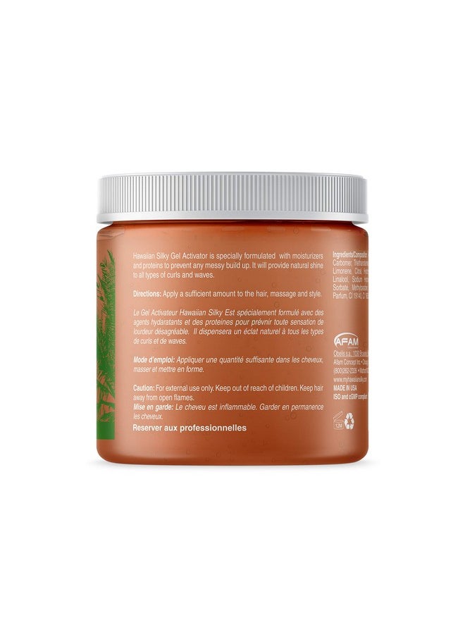Hawaiian Silky Hawaiian Silky Texturizing Gel Activator, 16 fl oz - Natural Protein Extracts to Style & Moisturize Dry and Damaged Hair - for Color Treated Hair - Good on Men, Women & Kids  - Image 2