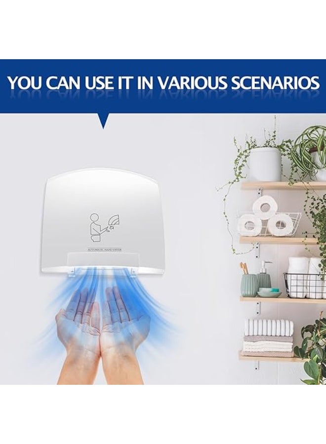 BRIMIX High-Speed Electric Hand Dryer – Powerful 1800W Automatic Hot Air Bathroom Dryer, Wall-Mounted Stainless Steel, Quick Drying, Energy Efficient for Home, Office, Restaurants - Image 3