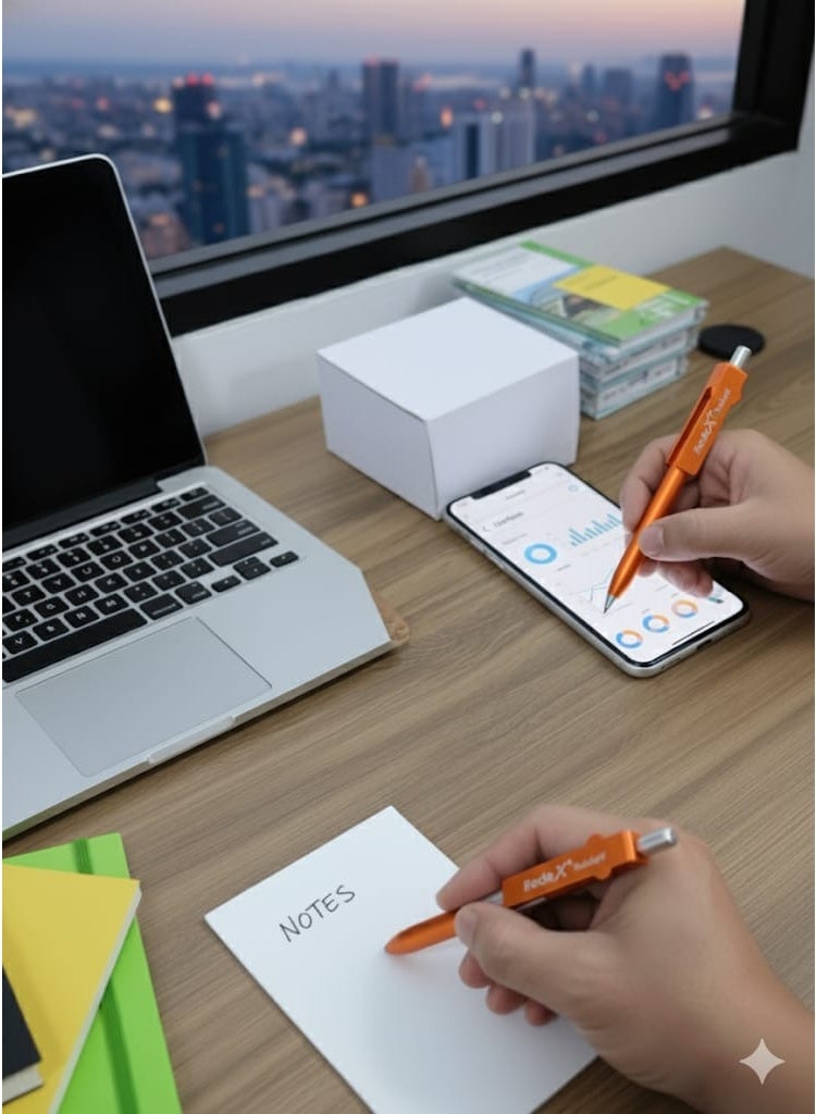 ريديكس قلم متعدد الوظائف - حامل موبايل - ضوء فلاش - كتابة على الورق - كتابة على الهاتف - Image 2