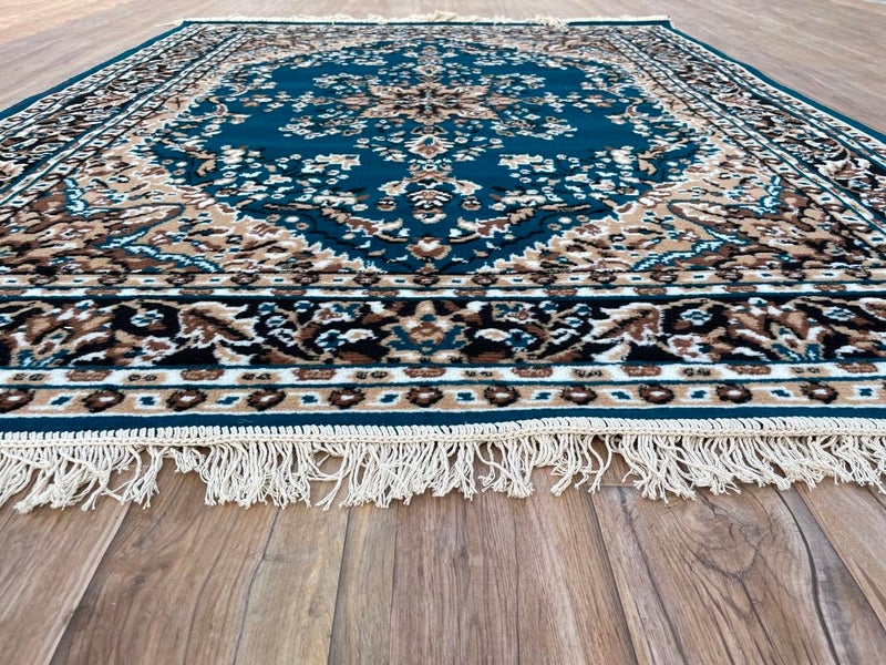 TTC THREAD & TEXTURE CARPET ™ Traditional Comfort: Power-Loomed Carpets for Living Room- Every Space Area Rug Color Blue Size 3x5 Feet (90x150cm) - Image 5