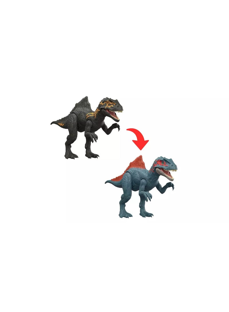 JURASSIC WORLD Dino Reveal Deluxe Dinosaur Action Figure Toys, Tear Away Package & Peel Off Color Change Play, Species Vary - Image 1