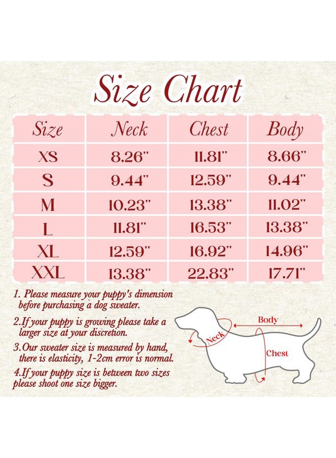krastmon Dog Sweater Heart Puppy Sweater Warm Soft Pet Cloth Dog Outfits for Small Dogs and Cats (Blue, XS) - Image 3