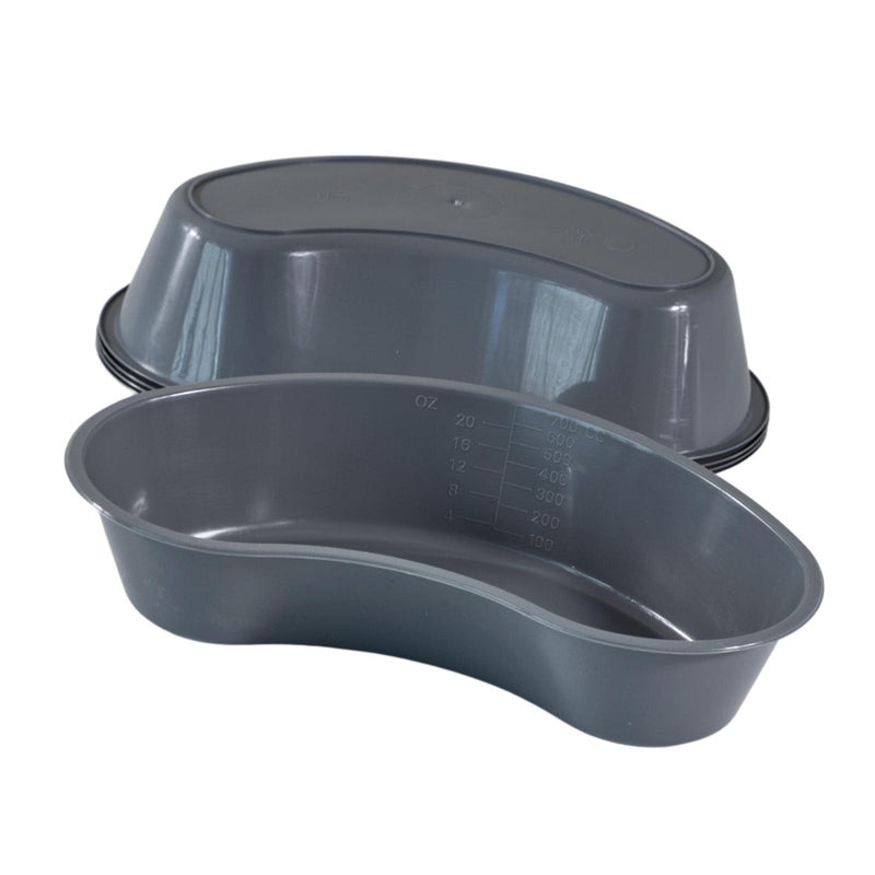 Vakly Graduated Emesis Basins 700 mL [Pack of 5] â€“ Kidney Shaped Plastic Vomit Bowl, Basin Tray for Medical Instruments, Dental, Oral Hygiene & Ear Irrigation Use â€“ Durable, Reusable, Easy to Clean - Image 4