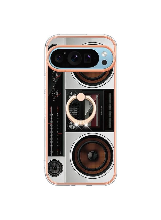 اس-توب جراب لهاتف Google Pixel 9 Pro XL مطلي بالكهرباء من الجانبين مع حامل حلقي - Image 2