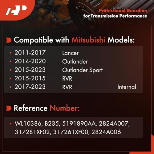 A-Premium Automatic Transmission Fluid Filter with Pan Gasket & Cooler O-Ring, Compatible with Mitsubishi Outlander 2014-2020, Outlander Sport 2015-2023, Lancer 2011-2017, RVR 2015/2017-2023 - Image 2